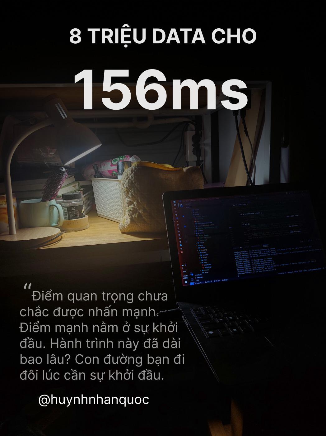 8 Triệu Dữ Liệu Cho 156ms